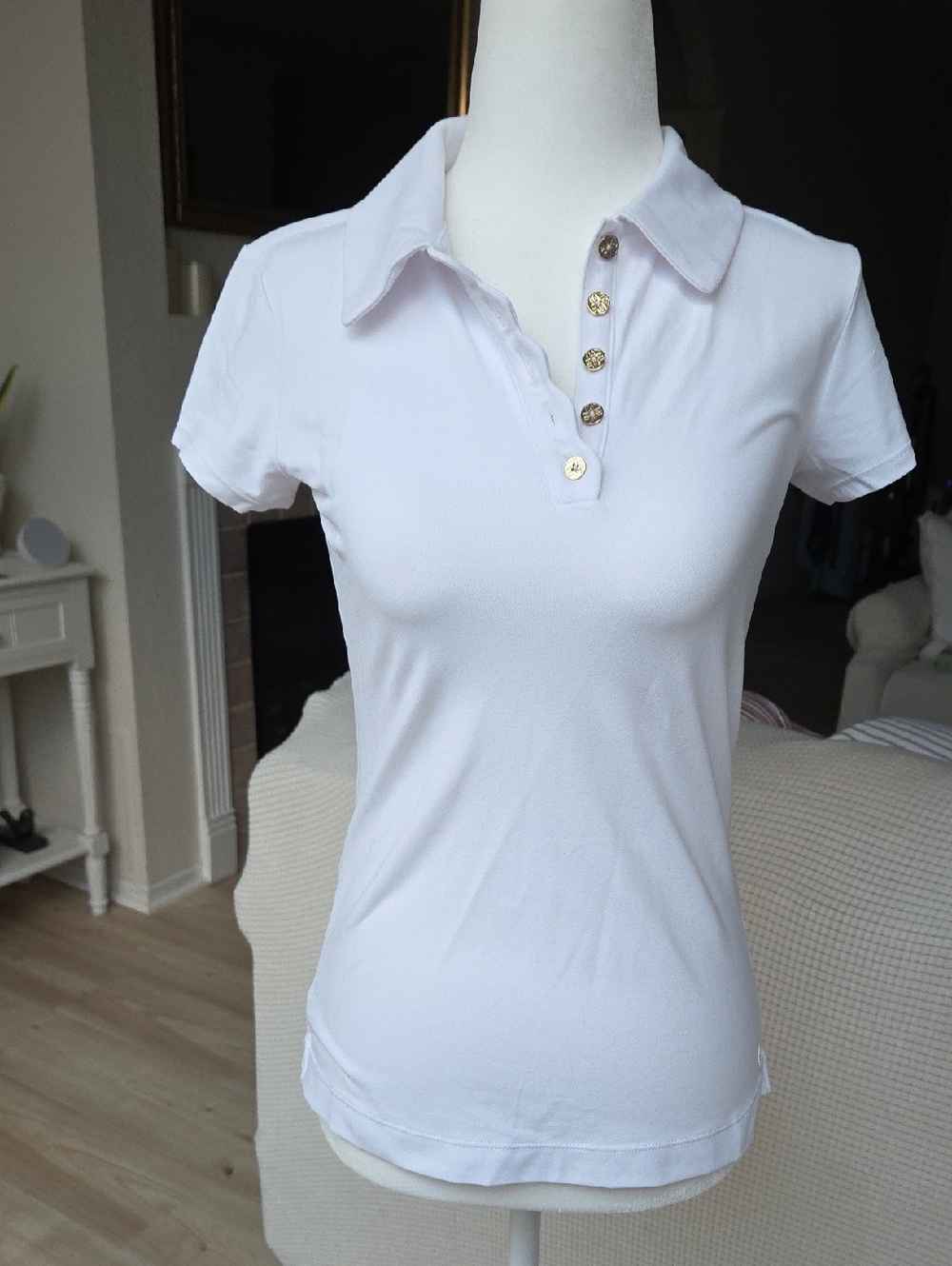 Lilly Pultizer Frida Scallop Polo NWT